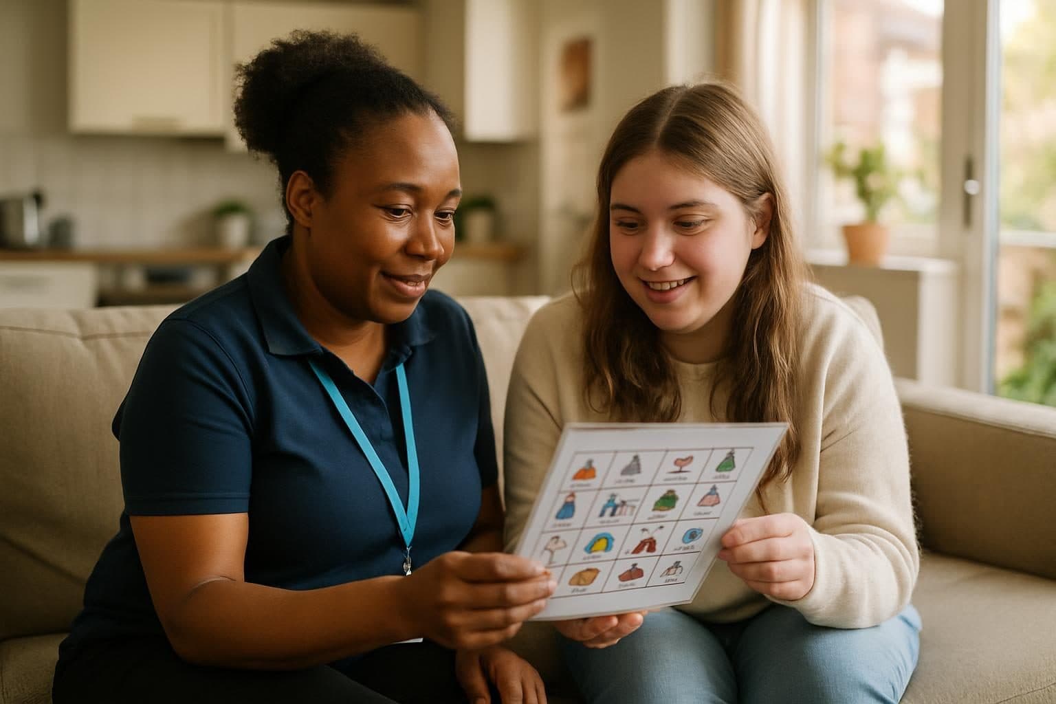 Example photo for the article: What is supported living? An easy read guide