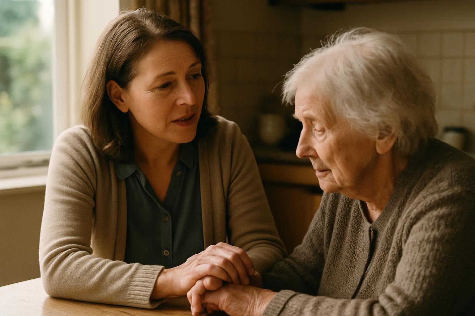 Example photo for the article: How to talk to a parent about moving into care