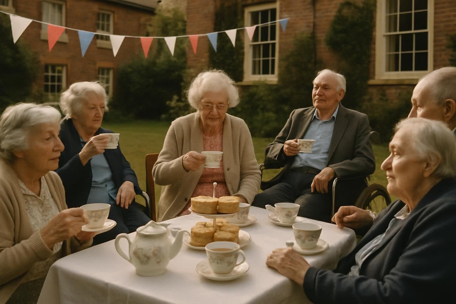 Example photo for the article: Afternoon tea for our summer open day