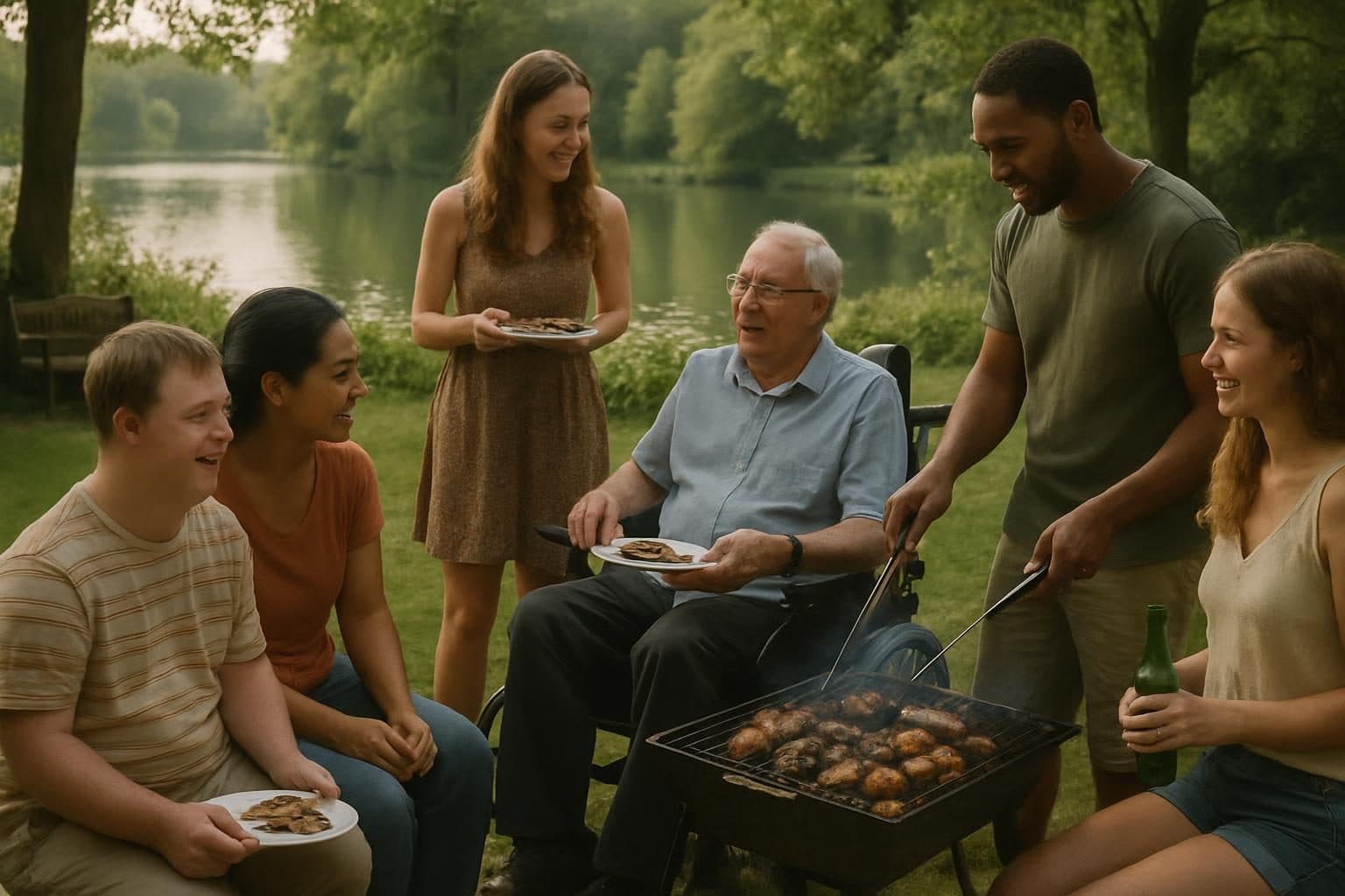 Example photo for the article: Our summer barbecue by the lake