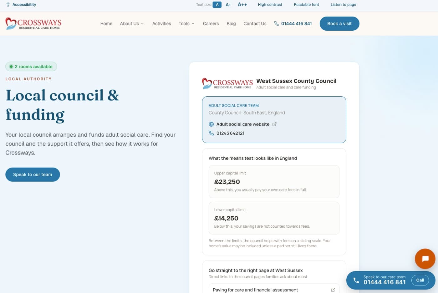 The Crossways local council and funding guide for West Sussex